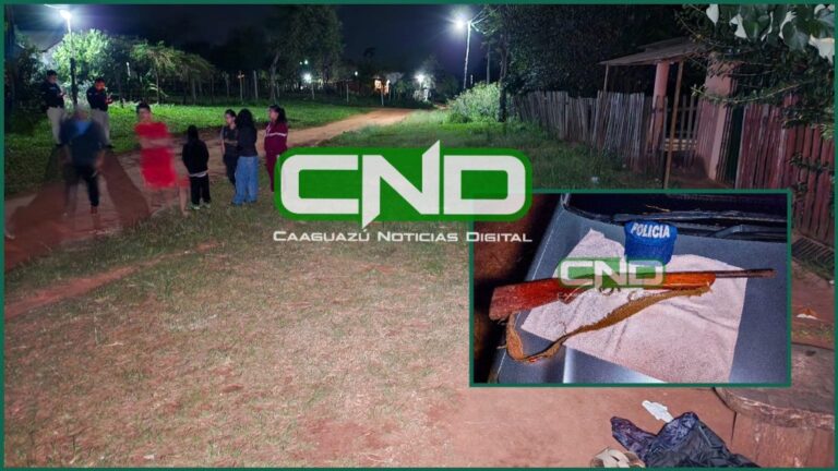 Matan de un escopetazo a un hombre en la madrugada del domingo en Caaguazú
