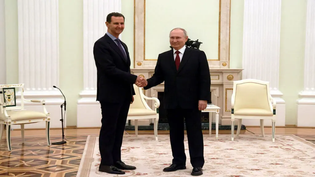 Presidente Vladímir Putin se reúne con su par sirio, Bashar al Assad