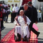 Jefe de Estado Vaticano, Francisco, llega a Timor Oriental