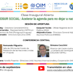 Clase inaugural del curso “MERCOSUR Social: Acelerar para no dejar a nadie atrás” será el martes 24 de septiembre