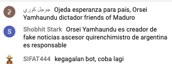 Aluvión de bots y trolls en el cierre de campaña de Ojeda: hablaban árabe, malayo, armenio y hasta ruso