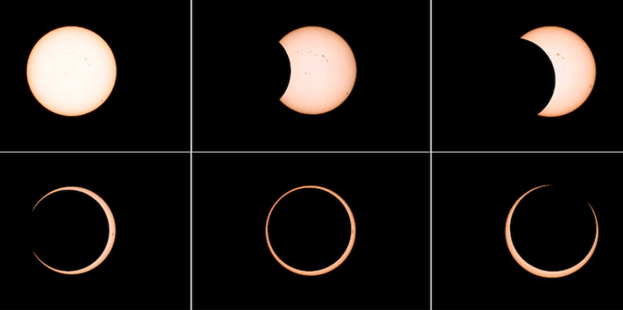Espectáculo astronómico: así se vió el eclipse solar anular en Argentina y Chile