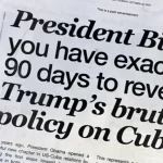 Exigen a Biden revertir sanciones a Cuba en sus últimos 90 días de mandato