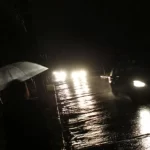 Noche de lluvia y bajón eléctrico en Caracas