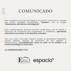 Espacio Económico renueva su identidad para impulsar decisiones estratégicas en Paraguay