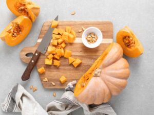 Crema de calabaza y naranja