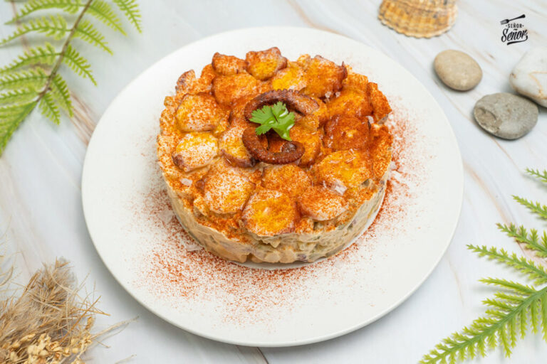 Ensaladilla de pulpo. Receta gourmet