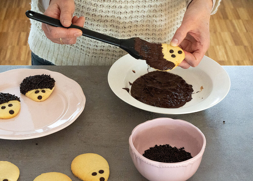 Erizos de galleta, las galletas caseras ideales para hacer con niños