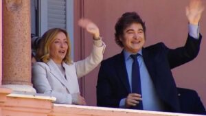 Javier Milei y Giorgia Meloni se reunieron en Casa Rosada