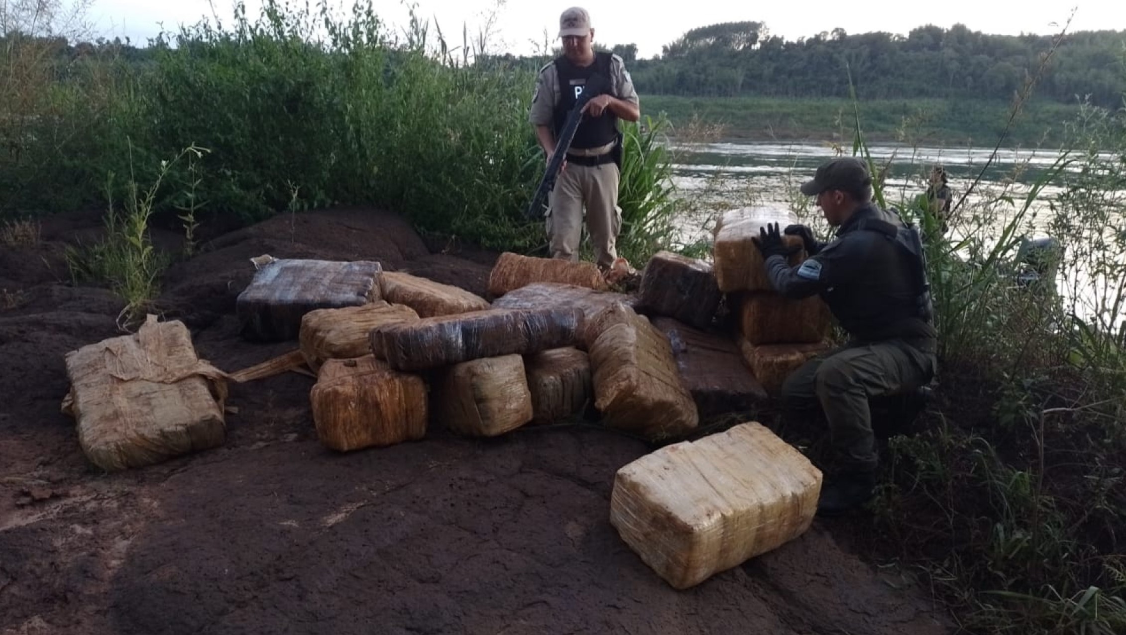 Patrulla de gendarmes decomisa 981 kilos de marihuana en Misiones