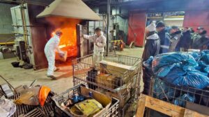 Destrucción anual de estupefacientes por incineración en Ushuaia