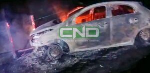 Delincuentes intentaron robar un cajero automático del BNF en Raúl Arsenio Oviedo.