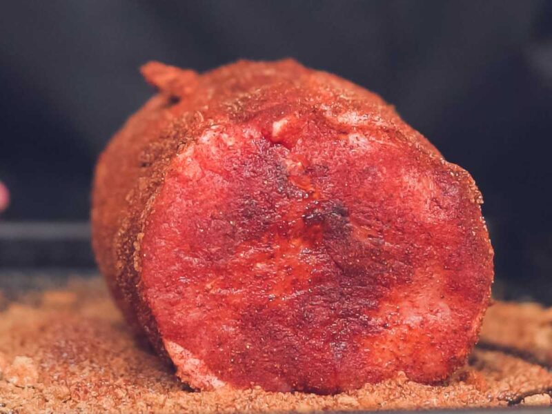 Lomo de cerdo al horno con mostaza y miel