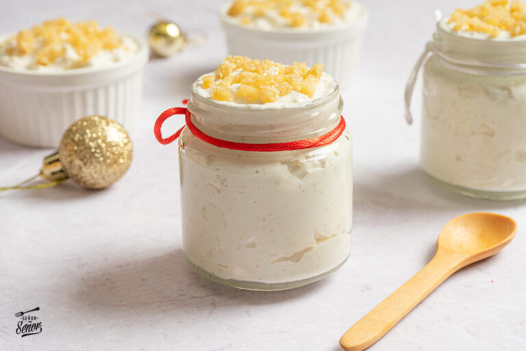 Mousse de turrón. Receta de aprovechamiento navideña