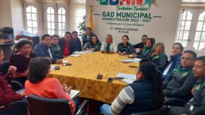 Socialización de agenda de actividades de carnaval en Guano- Chimborazo