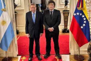 Javier Milei recibió a Edmundo González Urrutia