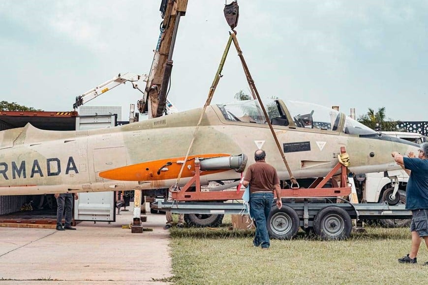 Recuperaron un avión de destacada actuación en Malvinas que estaba en Estados Unidos