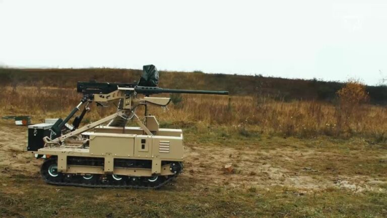 Ucrania da un paso tecnológico con los Droid TW 12,7, los primeros robots que combatieron contra Rusia