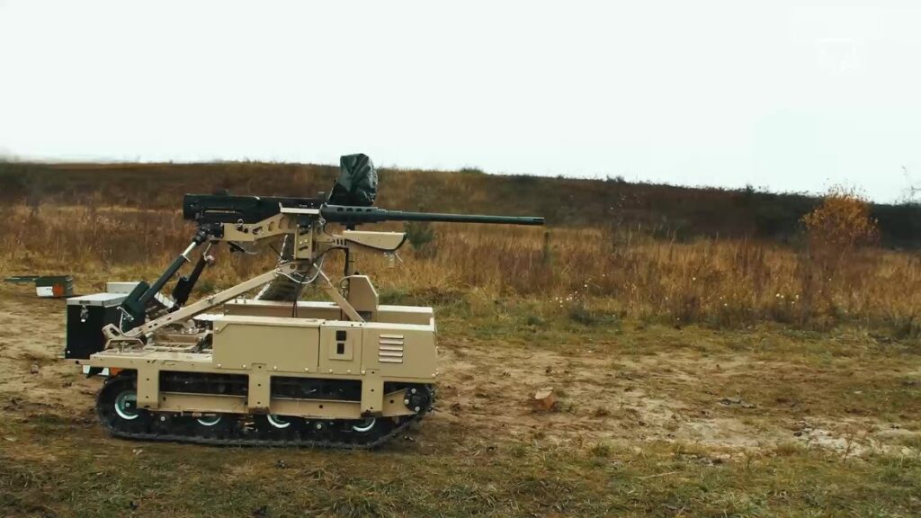 Ucrania da un paso tecnológico con los Droid TW 12,7, los primeros robots que combatieron contra Rusia