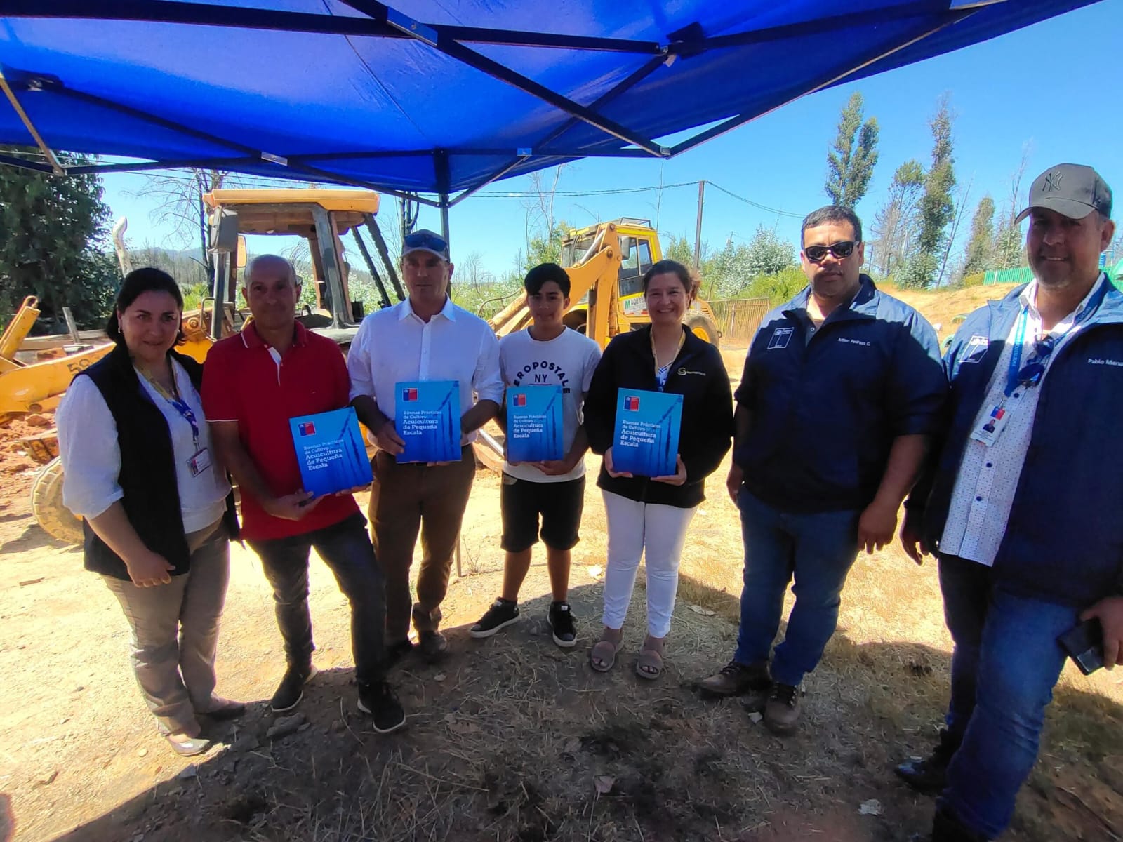Chile: Sernapesca visita el primer centro de Acuicultura a Pequeña Escala en Biobío