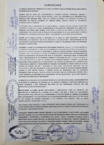 Sindicatos y gremios de la ANNP expresan respaldo a las autoridades