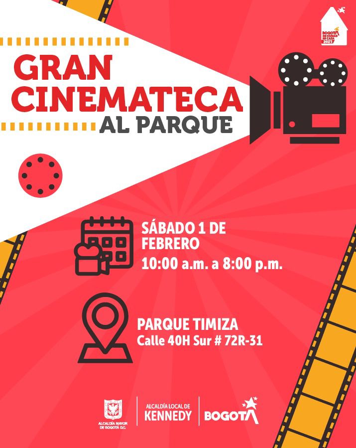 Colombia | Localidad de Kennedy en Bogotá, se llena de cine: Gran inauguración de Cinemateca al Parque en Timiza