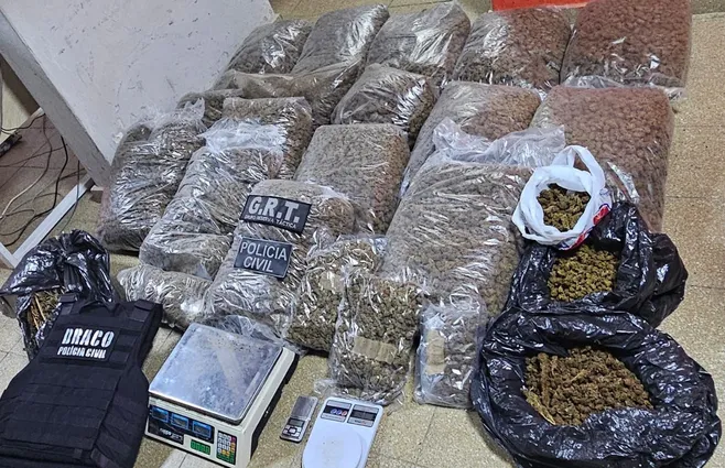 Golpe al narcotráfico en la frontera: incautan más de 40 kilos de marihuana en Aceguá