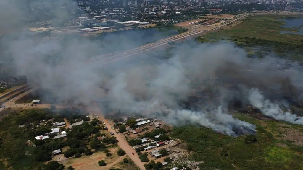 Los incendios en Asunción, Paraguay, fueron provocados de «manera delictiva y criminal»