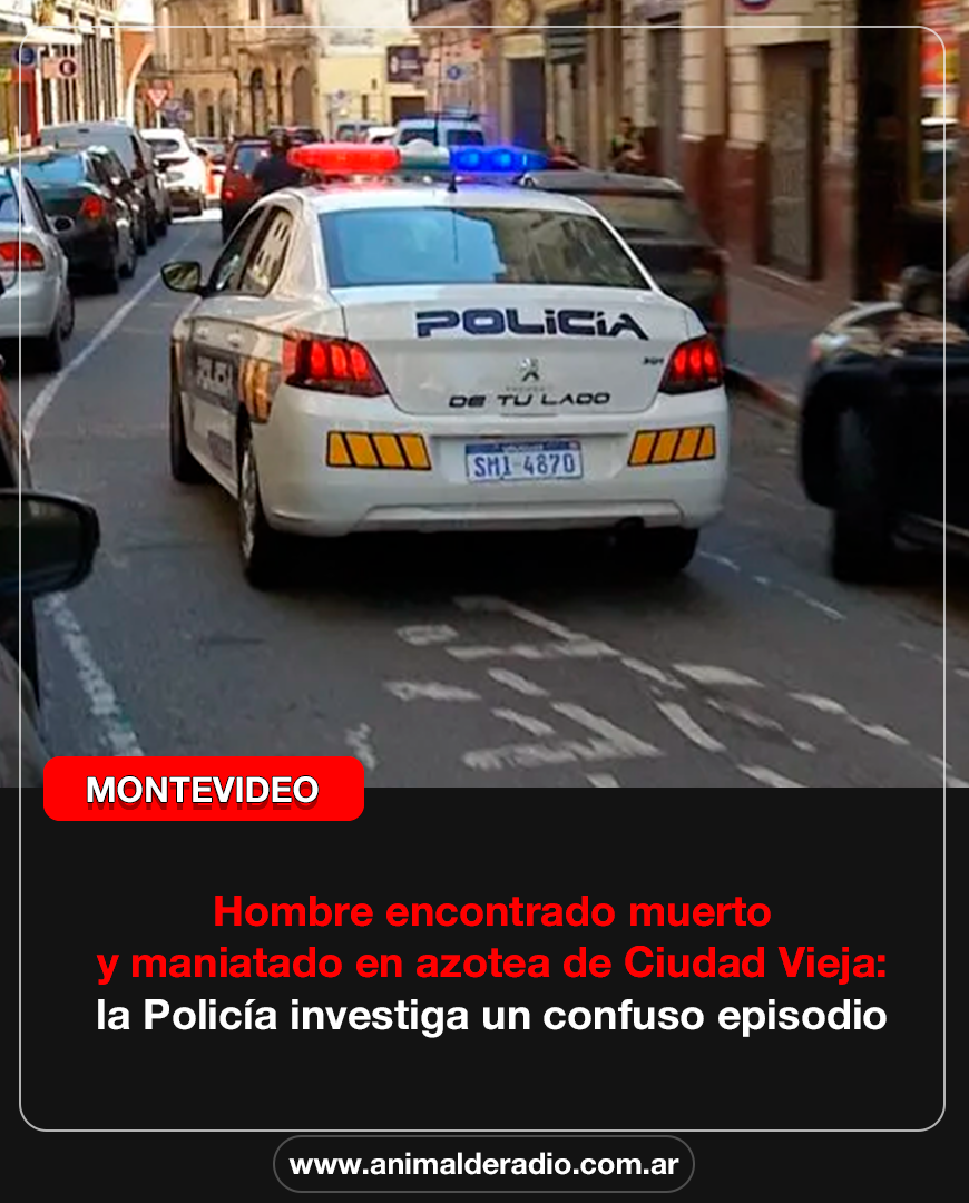 Hombre encontrado muerto y maniatado en azotea de Ciudad Vieja