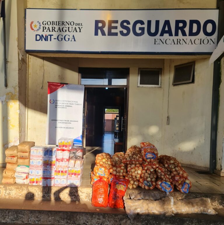 DNIT incautó más de 41 mil kilos de productos en ciudades fronterizas