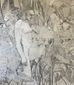 “El revés de los sudarios”: grafito, amor y belleza en la nueva muestra individual de Hugo Cataldo Barudi