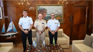 El Prefecto Nacional argentino se reunió con el nuevo Agregado Naval de Brasil