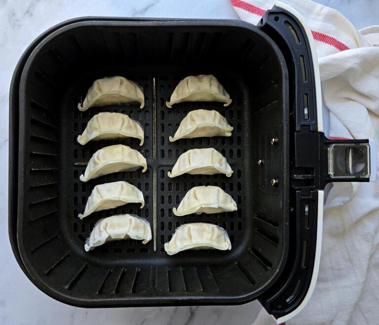 Gyozas en freidora de aire (tiempo y temperatura para que queden crujientes y sabrosas)