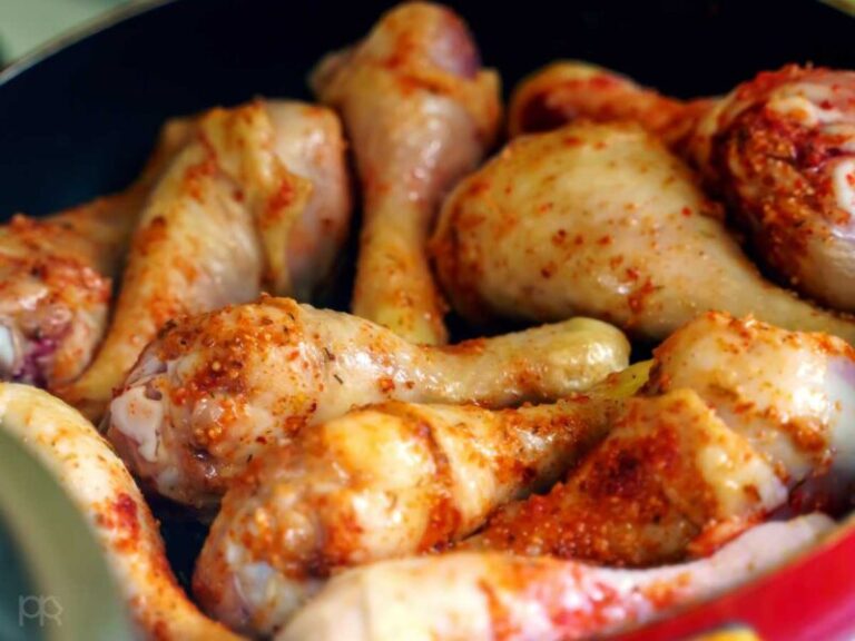 Pollo Broaster peruano frito o en freidora de aire