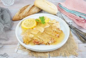 Pollo al limón en versión china