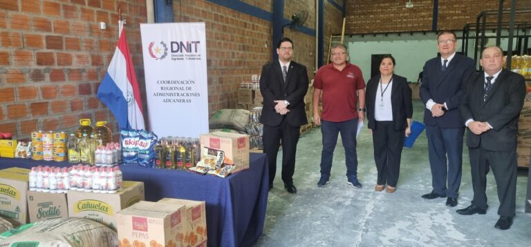 DNIT Dona Mercaderías Incautadas a Entidades Solidarias