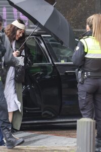 Catherine Zeta-Jones rueda su nueva serie en la ciudad española de Bilbao