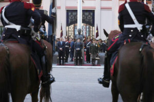 Milei encabezó el acto por el 213° aniversario del Regimiento de Granaderos a Caballo “General San Martín”