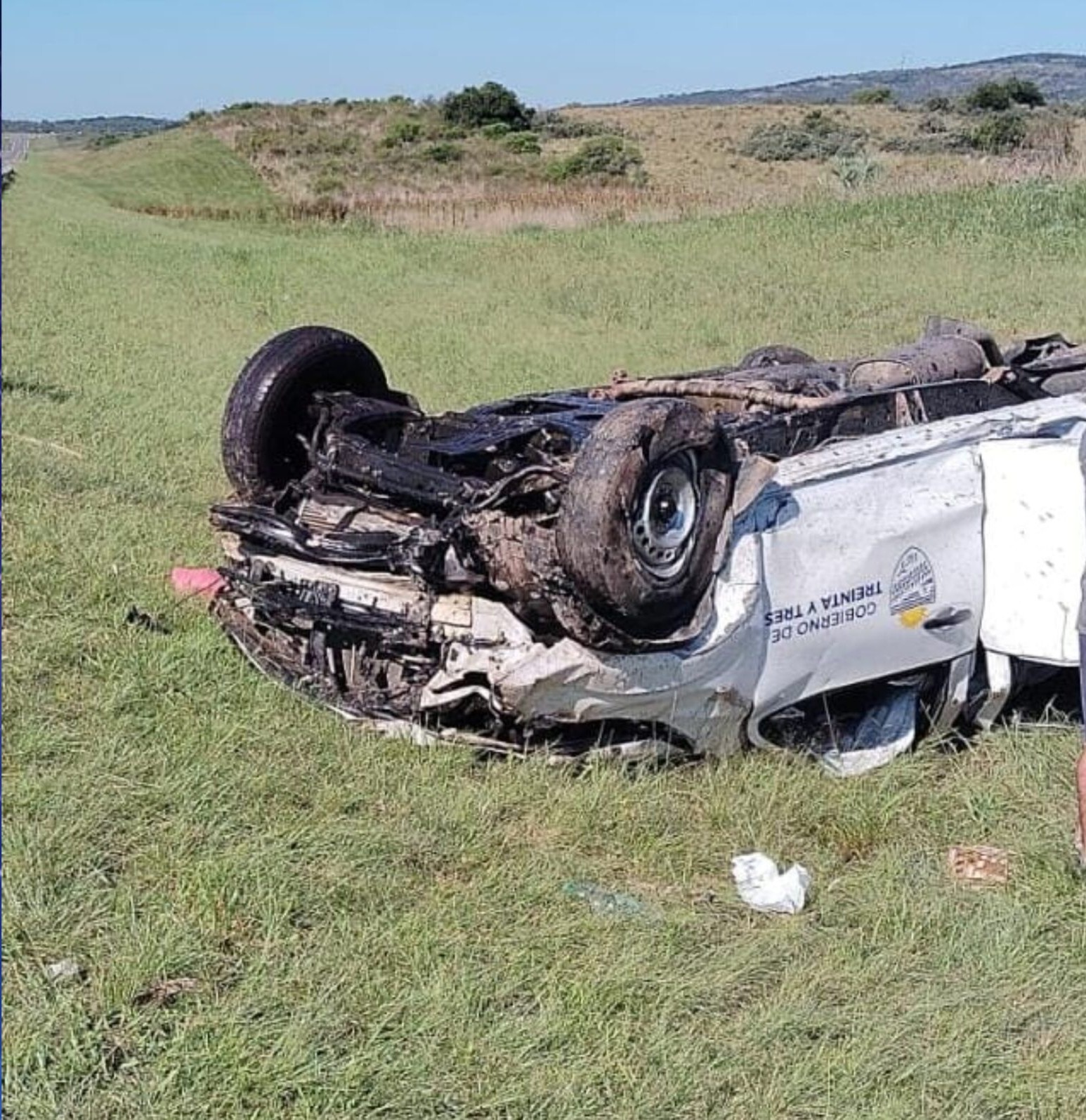 Una bebé murió tras el vuelco de un vehículo oficial de la Intendencia de Treinta y Tres