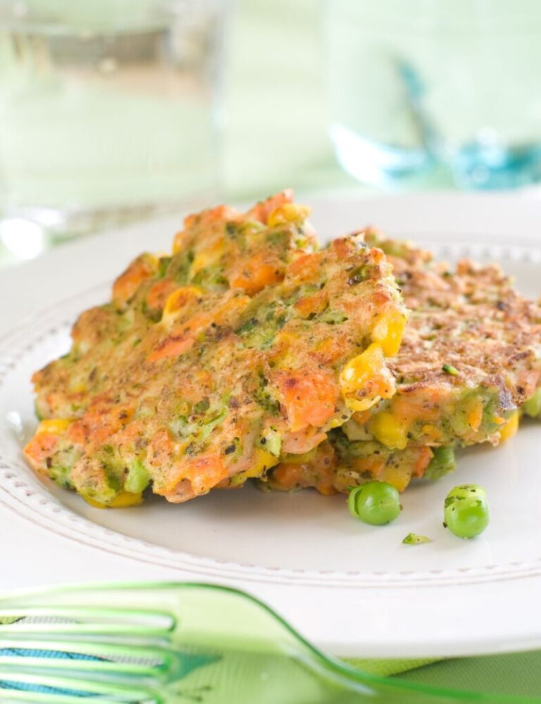 Tortitas de verduras BLW para bebés