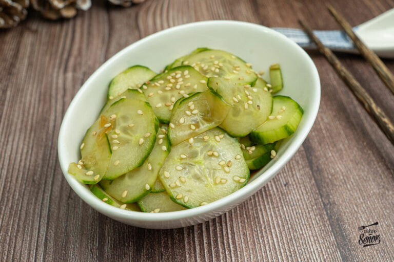 Sunomono. Ensalada japonesa de pepino