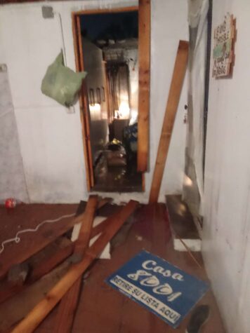 Una turbonada afectó viviendas en Juan Lacaze