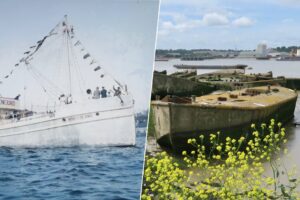 Ante la falta de acero, los barcos de la Segunda Guerra Mundial empezaron a construirse con un material inusual: hormigón