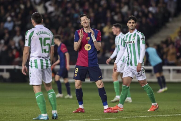 El Barça no asegura la Liga ante el Betis