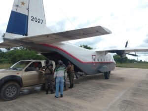 Habilitan base aérea de rescate en Fuerte Olimpo ante emergencia por lluvias