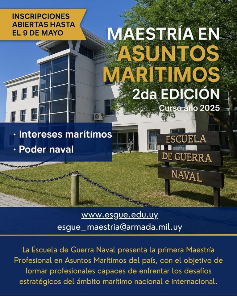La Escuela de Guerra Naval lanza la primera Maestría en Asuntos Marítimos del país