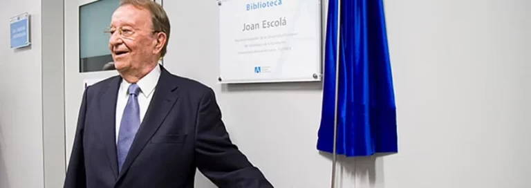 FUNIBER lamenta el fallecimiento de Joan Escolà, vicepresidente de la Fundación