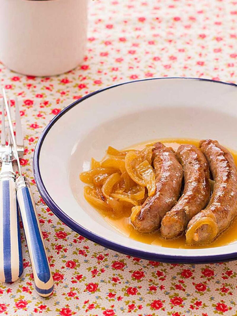 Salchichas al vino en Thermomix