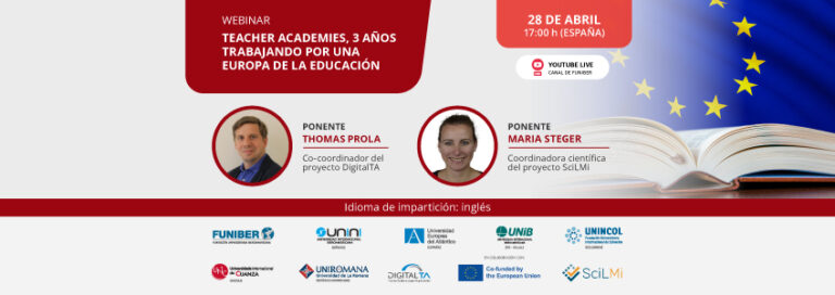 FUNIBER organiza el webinar «Teacher academies, 3 años trabajando por una Europa de la Educación»
