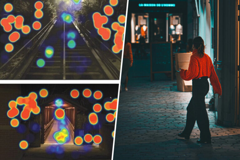 Volver a casa de noche no es lo mismo para una mujer que un hombre. Lo sabemos por hacia dónde mira cada uno